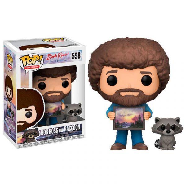 Figura POP Bob Ross with Raccoon