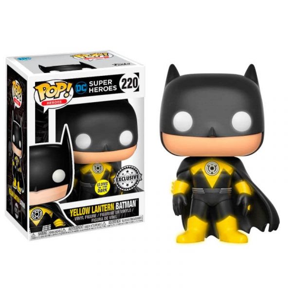 Figura POP DC Comics Yellow Lantern Batman Metallic Exclusive