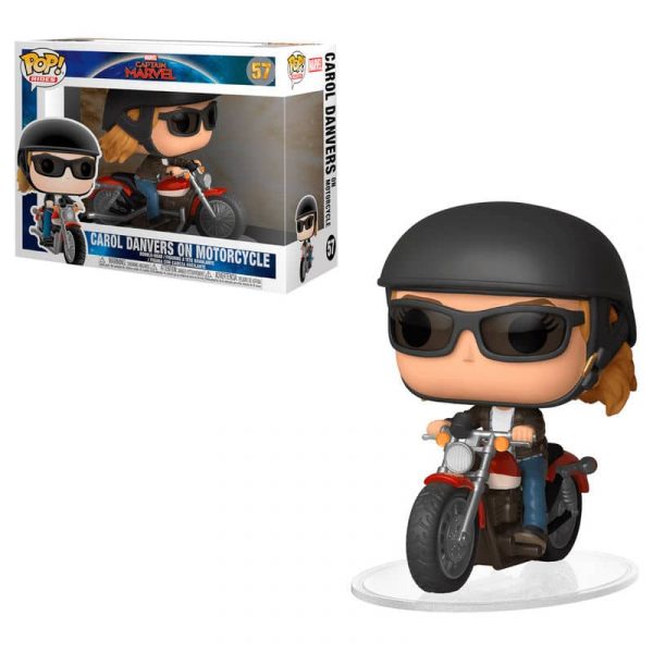Figura POP Marvel Capitana Marvel Carol Danvers on Motorcycle