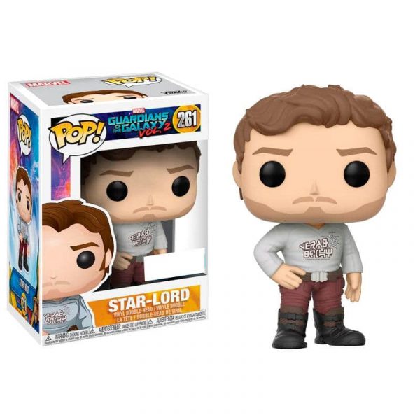 Figura POP Marvel Guardians of the Galaxy Star-Lord with Gear Shift Shirt Exclusive