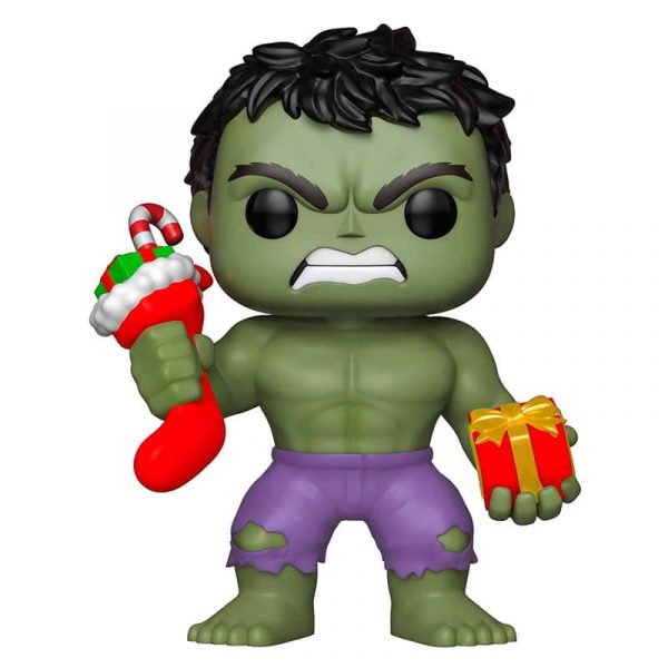 Figura POP Marvel Holiday Hulk with Stocking & Plush