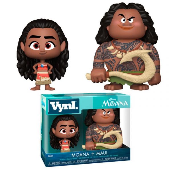 Figuras Vynl Disney Vaiana Maui & Moana