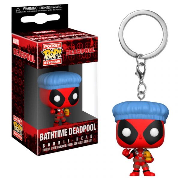 Llavero Pocket POP Marvel Deadpool Bathtime