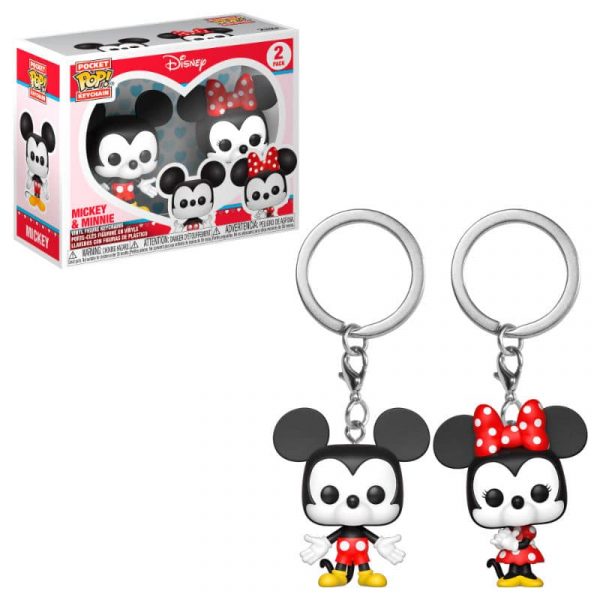 Pack llaveros Pocket POP Disney Mickey & Minnie
