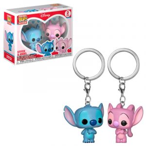 Pack llaveros Pop! Stitch & Angel