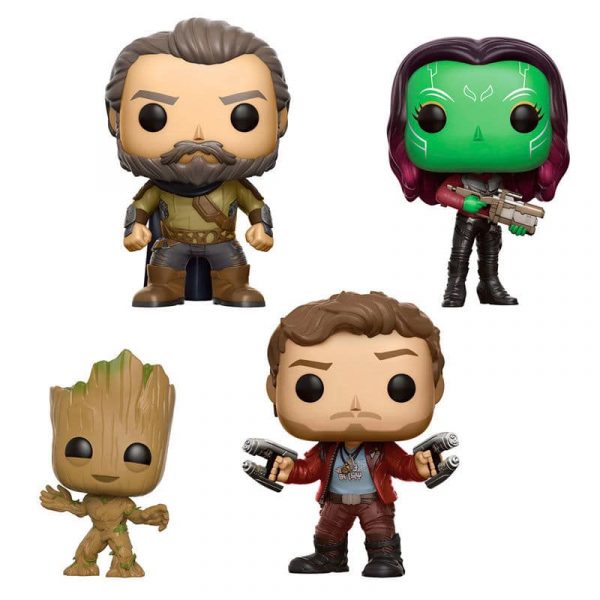 Set 4 figuras POP Marvel Guardians of the Galaxy 2 Exclusive