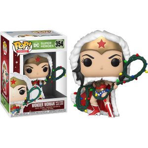 Funko Pop! Wonder Woman Navideña #354 (DC Comics)