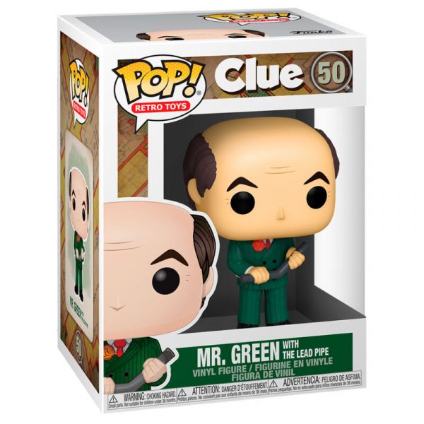 Figura POP Cluedo Mr.Green with Lead Pipe