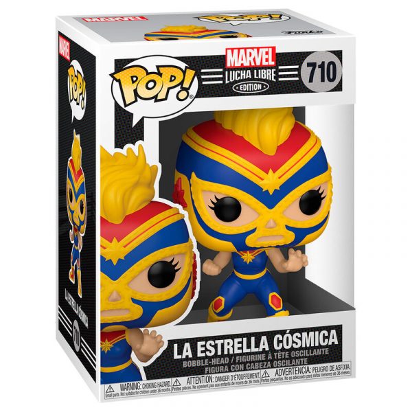 Figura POP Marvel Luchadores Captain Marvel La Estrella Cosmica