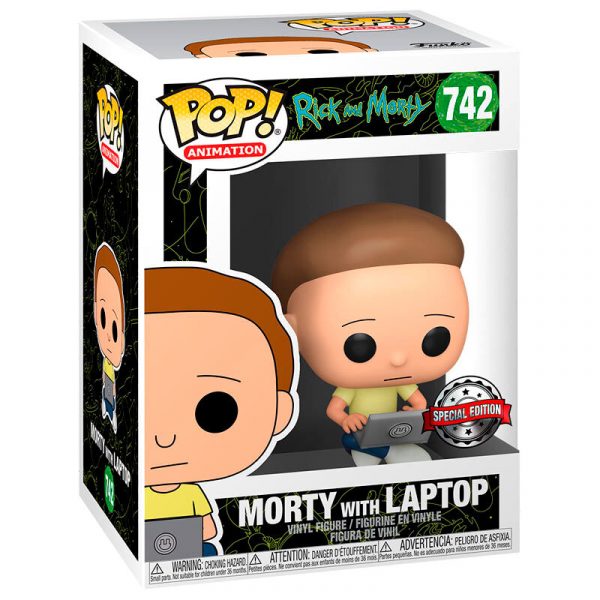 Figura POP Rick and Morty - Morty with Laptop Exclusive