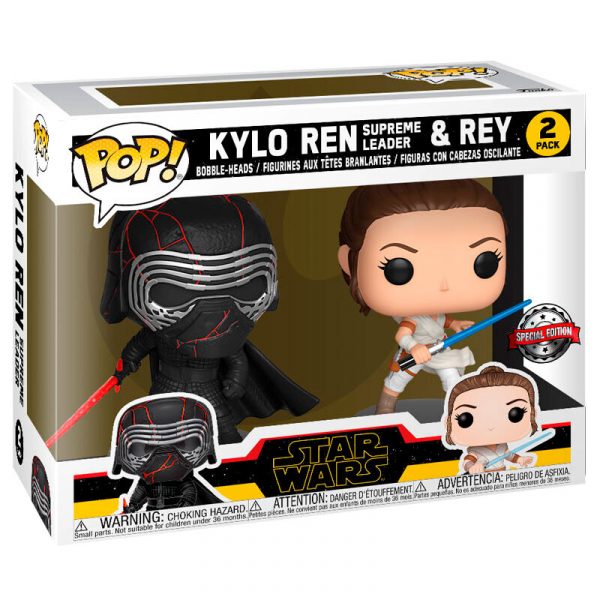 Set 2 figuras POP Star Wars Rise of Skywalker Kylo and Rey Exclusive