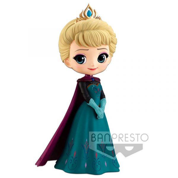 Figura Elsa Coronation Style Frozen Disney Characters Q Posket 14cm
