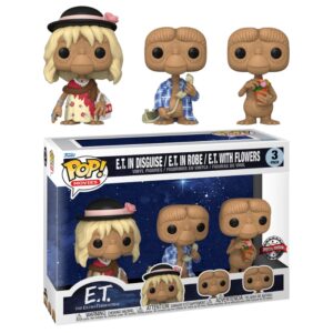 Pack 3 Funko Pop! E.T. Disfrazado / E.T. en Bata / E.T. con Flores